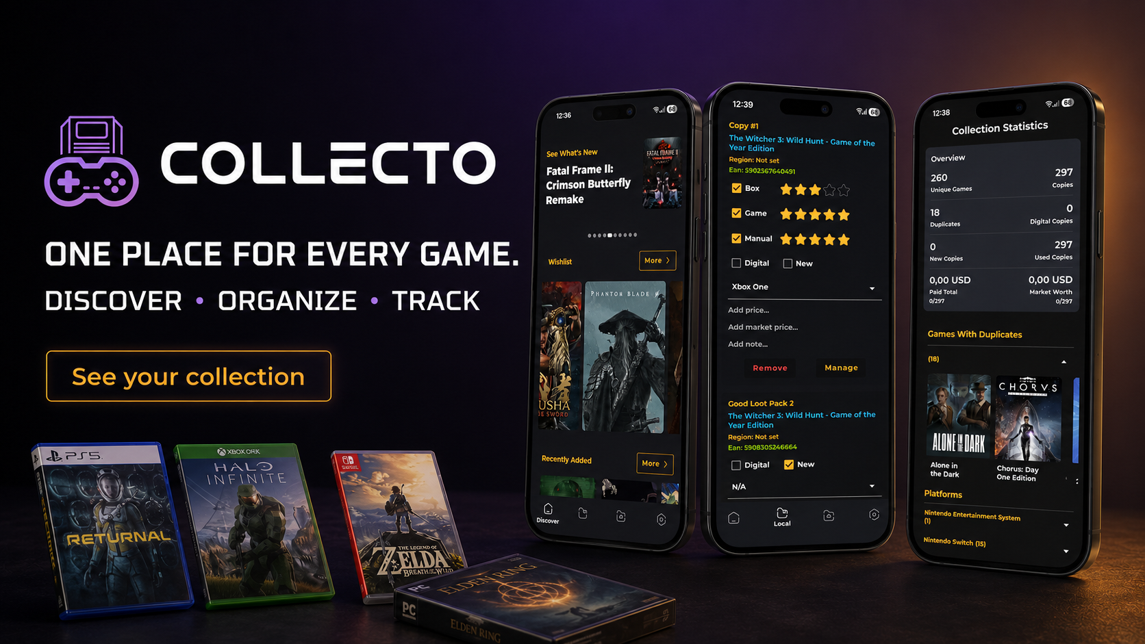 Collecto - Game Tracker